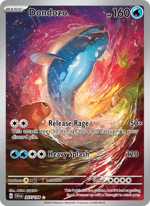 Dondozo Scarlet &amp; Violet Pokémon TCG Illustration Rare 207
