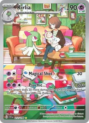 Kirlia Scarlet &amp; Violet Pokémon TCG Illustration Rare 212