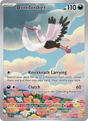 Bombirdier Scarlet &amp; Violet Pokémon TCG Illustration Rare 219