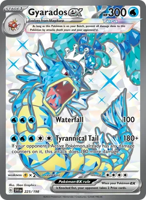 Gyarados ex Scarlet &amp; Violet Pokémon TCG Ultra Rare 225