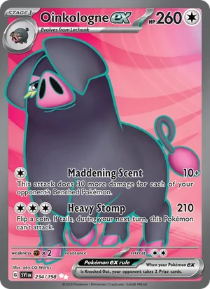 Oinkologne ex Scarlet &amp; Violet Pokémon TCG Ultra Rare 234