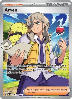 Arven Scarlet &amp; Violet Pokémon TCG Ultra Rare 235