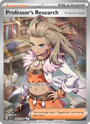 Professor's Research [Professor Sada] Scarlet &amp; Violet Pokémon TCG Ultra Rare 240