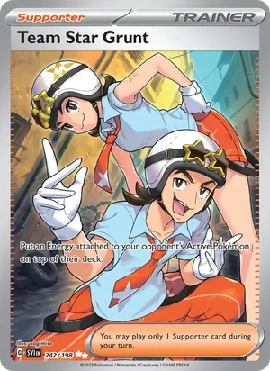 Team Star Grunt Scarlet &amp; Violet Pokémon TCG Ultra Rare 242
