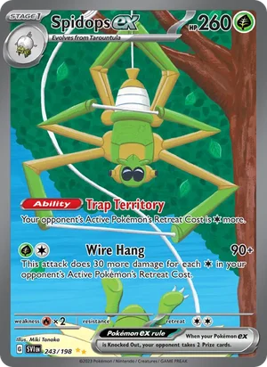 Spidops ex Scarlet &amp; Violet Pokémon TCG Special Illustration Rare 243
