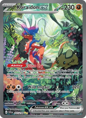 Koraidon ex Scarlet &amp; Violet Pokémon TCG Special Illustration Rare 247