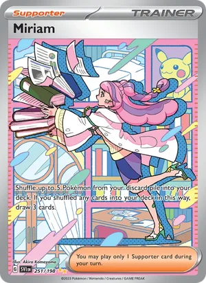Miriam Scarlet &amp; Violet Pokémon TCG Special Illustration Rare 251