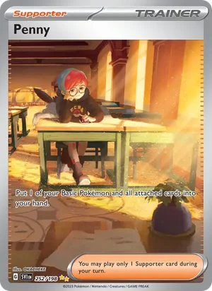 Penny Scarlet &amp; Violet Pokémon TCG Special Illustration Rare 252