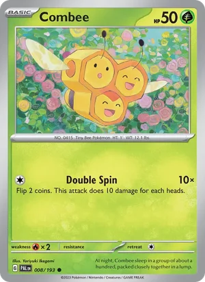 Combee 008/193 Common, Paldea Evolved Pokémon TCG card