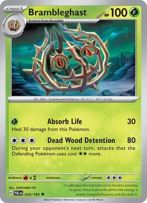 Brambleghast 024/193 Uncommon, Paldea Evolved Pokémon TCG card