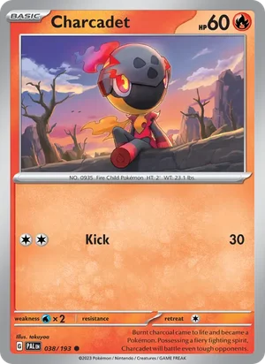Charcadet 038/193 Common, Paldea Evolved Pokémon TCG card