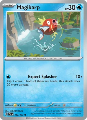Magikarp 042/193 Common, Paldea Evolved Pokémon TCG card