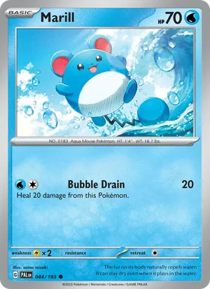 Marill 044/193 Common, Paldea Evolved Pokémon TCG card