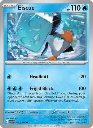 Eiscue 048/193 Uncommon, Paldea Evolved Pokémon TCG card