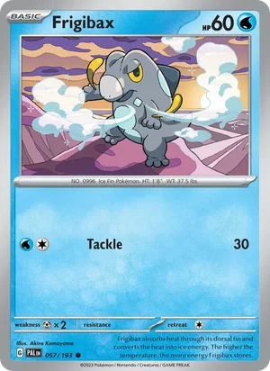 Frigibax 057/193 Common, Paldea Evolved Pokémon TCG card