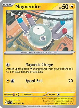 Magnemite 065/193 Common, Paldea Evolved Pokémon TCG card