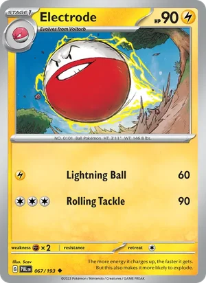 Electrode 067/193 Uncommon, Paldea Evolved Pokémon TCG card