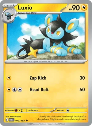 Luxio 070/193 Uncommon, Paldea Evolved Pokémon TCG card