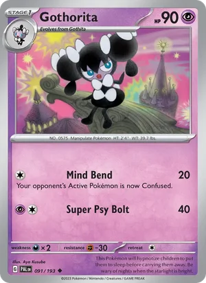 Gothorita 091/193 Uncommon, Paldea Evolved Pokémon TCG card