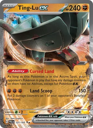 Ting-Lu ex 127/193 Double Rare, Paldea Evolved Pokémon TCG card