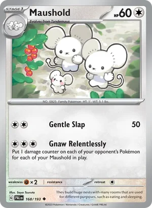 Maushold 168/193 Uncommon, Paldea Evolved Pokémon TCG card
