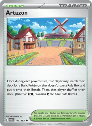 Artazon 171/193 Uncommon, Paldea Evolved Pokémon TCG card