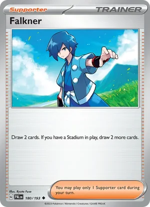 Falkner 180/193 Uncommon, Paldea Evolved Pokémon TCG card
