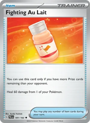 Fighting Au Lait 181/193 Uncommon, Paldea Evolved Pokémon TCG card