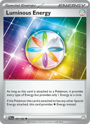 Luminous Energy 191/193 Uncommon, Paldea Evolved Pokémon TCG card