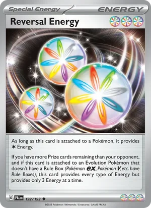 Reversal Energy 192/193 Uncommon, Paldea Evolved Pokémon TCG card