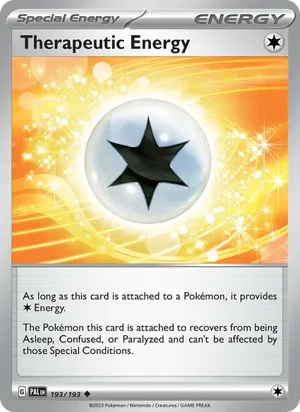 Therapeutic Energy 193/193 Uncommon, Paldea Evolved Pokémon TCG card