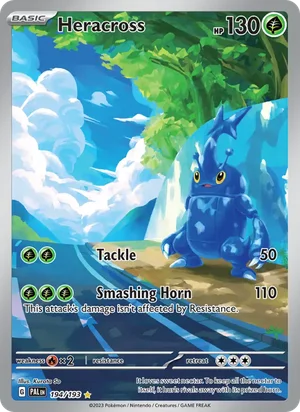 Heracross 194/193 Illustration Rare, Paldea Evolved Pokémon TCG card