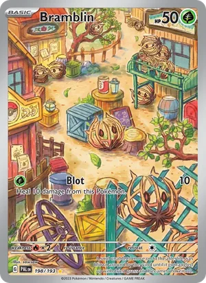 Bramblin 198/193 Illustration Rare, Paldea Evolved Pokémon TCG card
