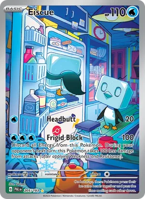Eiscue 205/193 Illustration Rare, Paldea Evolved Pokémon TCG card