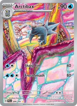 Arctibax 209/193 Illustration Rare, Paldea Evolved Pokémon TCG card