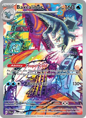Baxcalibur 210/193 Illustration Rare, Paldea Evolved Pokémon TCG card