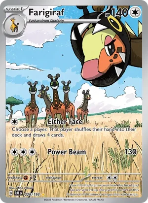 Farigiraf 228/193 Illustration Rare, Paldea Evolved Pokémon TCG card