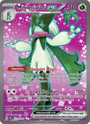 Meowscarada ex 231/193 Ultra Rare, Paldea Evolved Pokémon TCG card