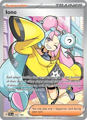 Iono 254/193 Ultra Rare, Paldea Evolved Pokémon TCG card