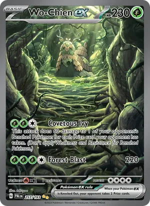 Wo-Chien ex 257/193 Special Illustration Rare, Paldea Evolved Pokémon TCG card