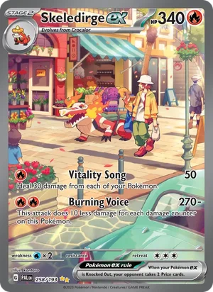 Skeledirge ex 258/193 Special Illustration Rare, Paldea Evolved Pokémon TCG card