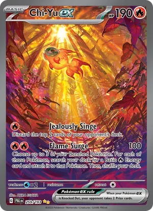 Chi-Yu ex 259/193 Special Illustration Rare, Paldea Evolved Pokémon TCG card