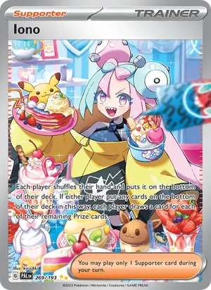 Iono 269/193 Special Illustration Rare, Paldea Evolved Pokémon TCG card