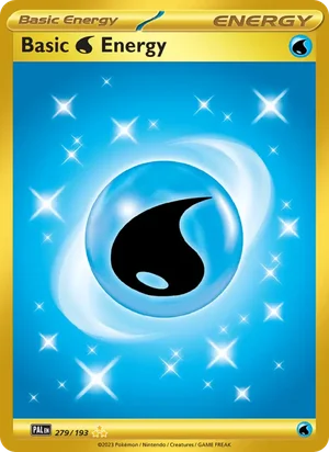 Basic Water Energy 279/193 Hyper Rare, Paldea Evolved Pokémon TCG card