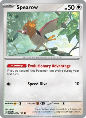 Spearow Pokémon 151 Pokémon TCG Common 021