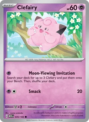 Clefairy Pokémon 151 Pokémon TCG Common 035