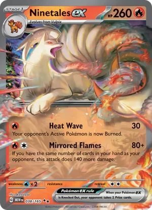 Ninetales ex Pokémon 151 Pokémon TCG Double Rare 038
