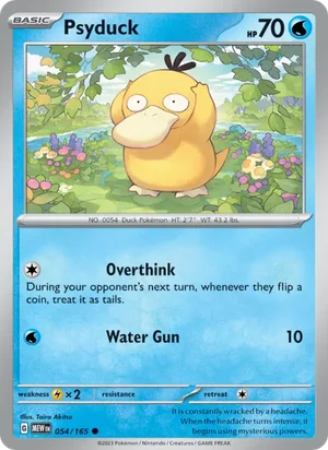 Psyduck Pokémon 151 Pokémon TCG Common 054