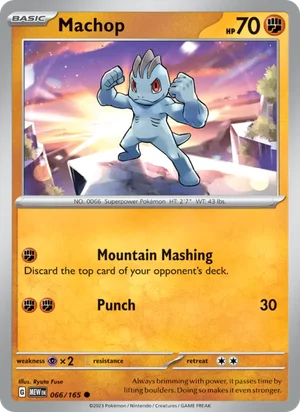 Machop Pokémon 151 Pokémon TCG Common 066