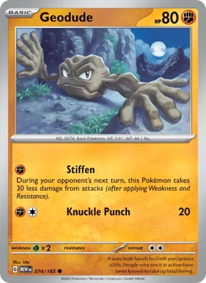 Geodude Pokémon 151 Pokémon TCG Common 074